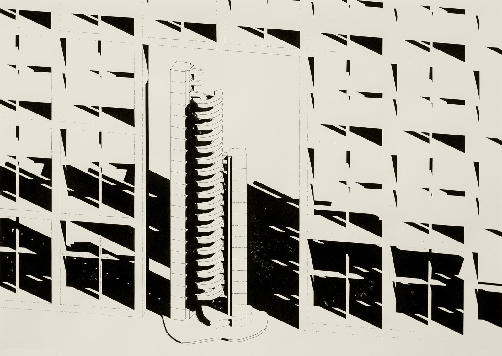 Trames et coutures, dessin acrylique, juin 2022